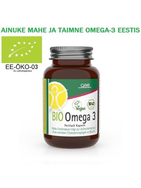 AINUKE MAHE (ÖKO) JA TAIMNE OMEGA-3 EESTIS 90 KAPSLIT