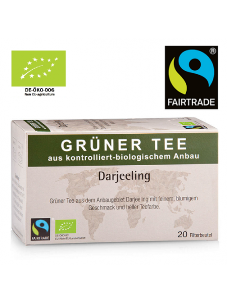 ROHELINE TEE (ÖKO) MAHETEE INDIA DARJEELINGU PIIRKONNAST 20 FILTERKOTTI