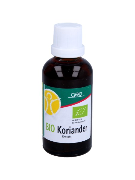 KORIANDER EKSTRAKT (ÖKO) MAHETOODE-AINUKE EESTIS 50 ml.