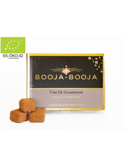 EKSKLUSIIVSED KÄSITÖÖ ŠOKOLAADITRÜHVLID PRANTSUSE ŠAMPUSEGA (ÖKO) MAHETOODE.