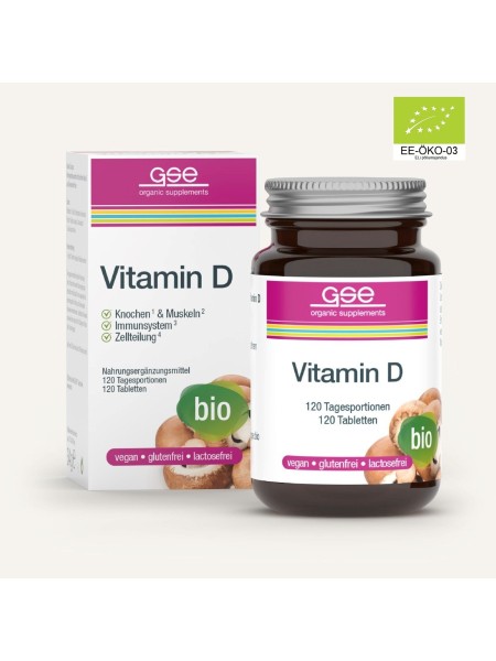 AINUKE MAHE (ÖKO) JA TAIMNE D VITAMIIN EESTIS 120 tbl