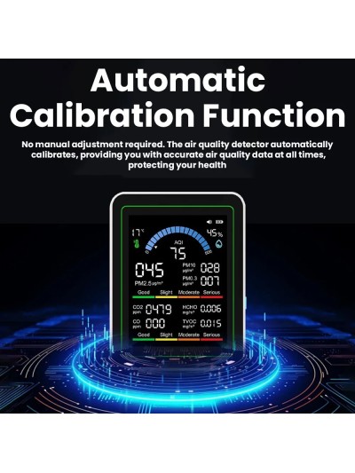 Измеритель загрязнения воздуха в помещении. Измеряет 10 наиболее важных рисков для здоровья