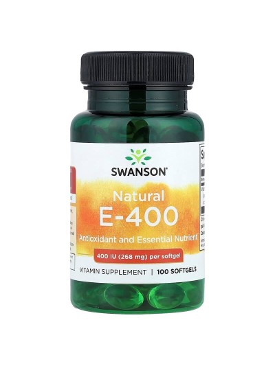 E VITAMIIN LOODUSLIK TUGEVATOIMELINE (400 IU) 60 kapslit