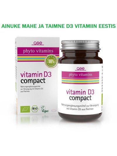 THE ONLY ORGANIC (ECO) AND PLANT-BASED VITAMIN D IN ESTONIA 120 tbl