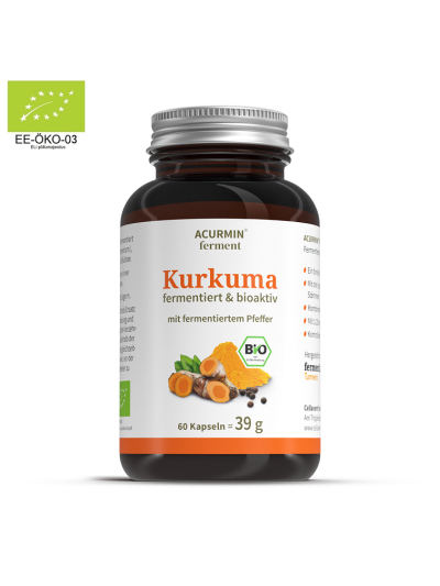 KURKUM FERMENTEERITUD MAHETOODE (ÖKO) - KÕIGE VÕIMSAM TOIME 60 KAPSLIT
