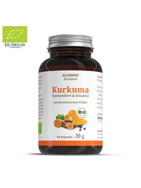 KURKUM FERMENTEERITUD MAHETOODE (ÖKO) - KÕIGE VÕIMSAM TOIME 60 KAPSLIT